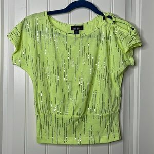 New! Amy Byer Sequin Top Size 10/12